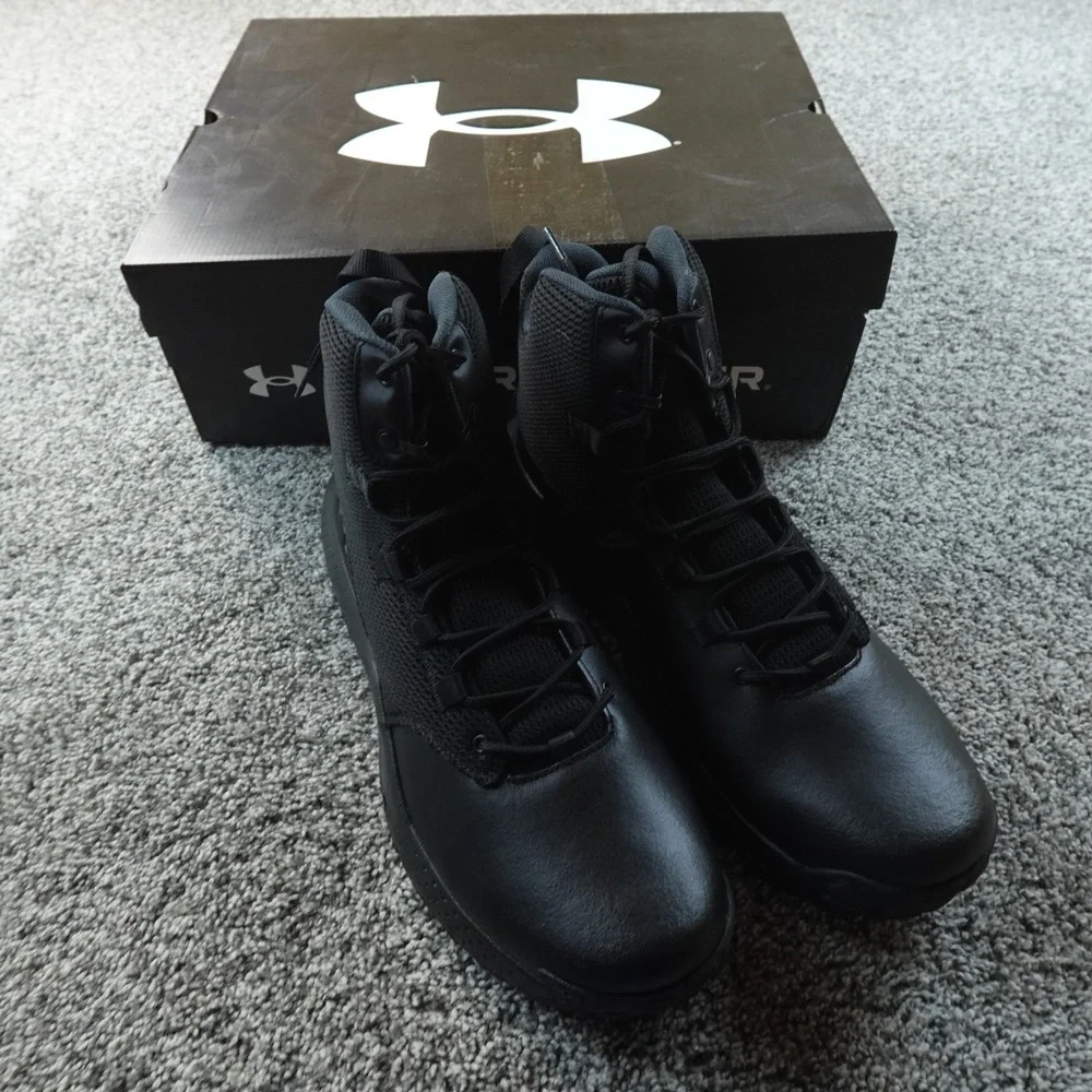 Under Armour Boots Mens 14 Black UA Micro G Stellar Mid Tactical‎ Combat Shoes